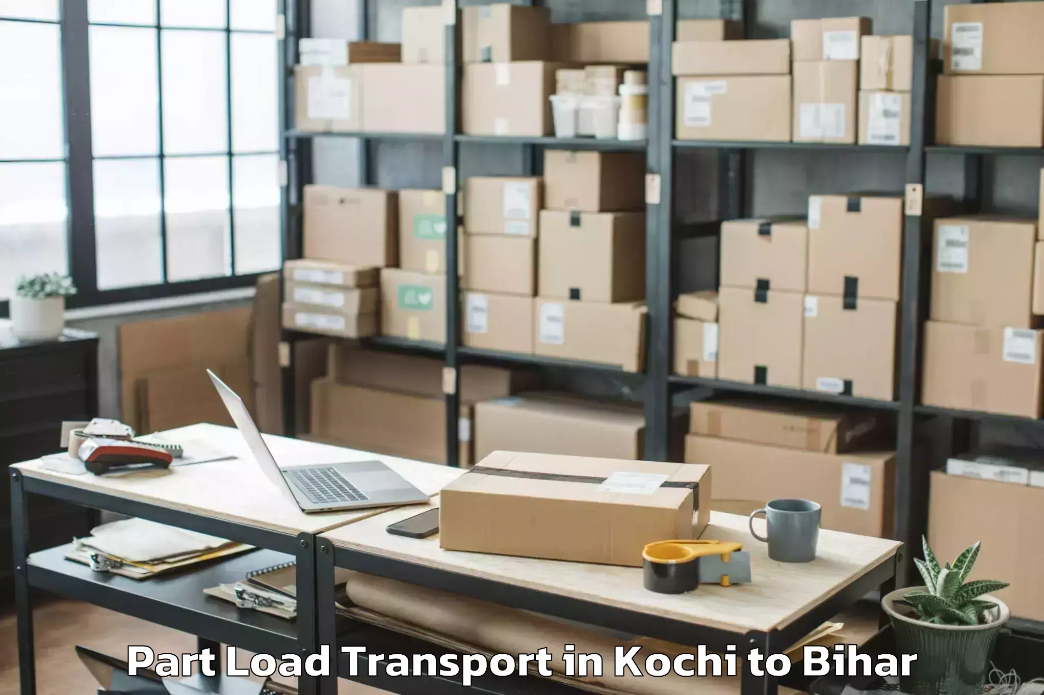 Top Kochi to Waris Aliganj Part Load Transport Available